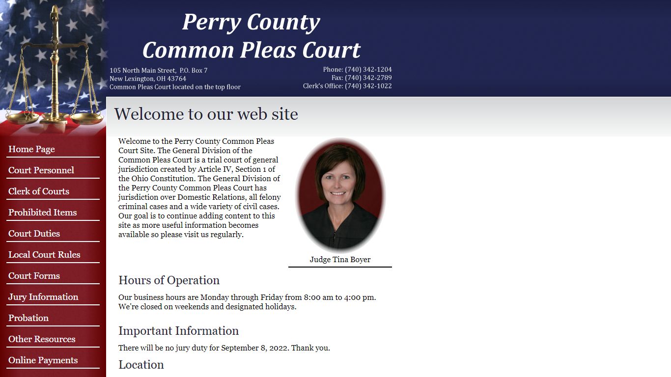 Perry County Common Pleas Court - Home